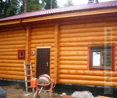 Левый фасад и второй вход в дом