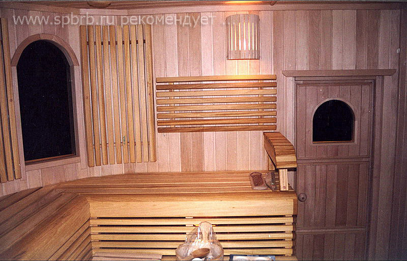 Интерьер деревянной бани, фото 51 