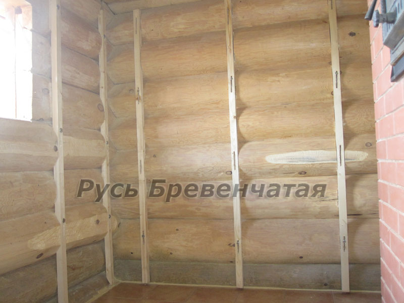 Отделка сруба бани внутри вагонкой Отделка сруба бани внутри вагонкой