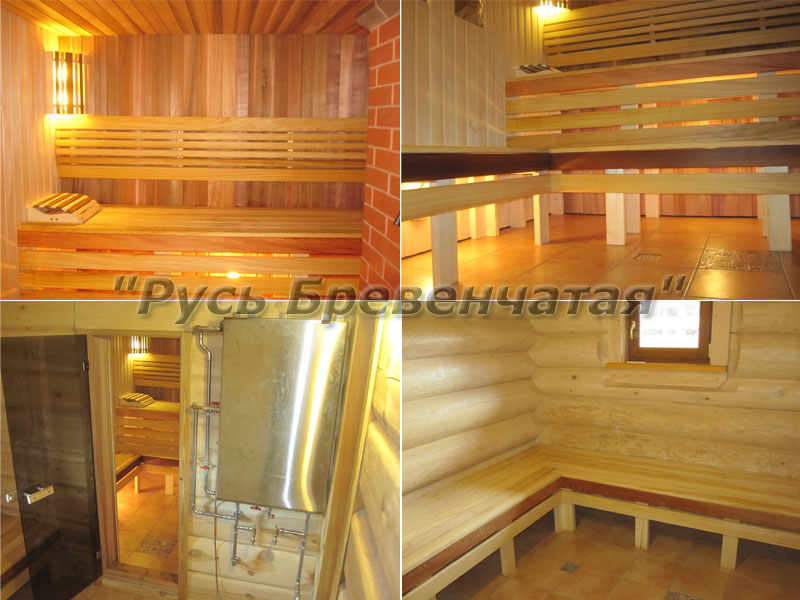 Интерьер деревянной бани, фото 2